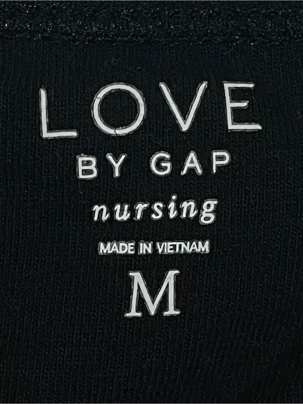 LOVE by GAP Nursing Black Camisole Tank Top Size Medium Adjustable Straps - Picture 6 of 6